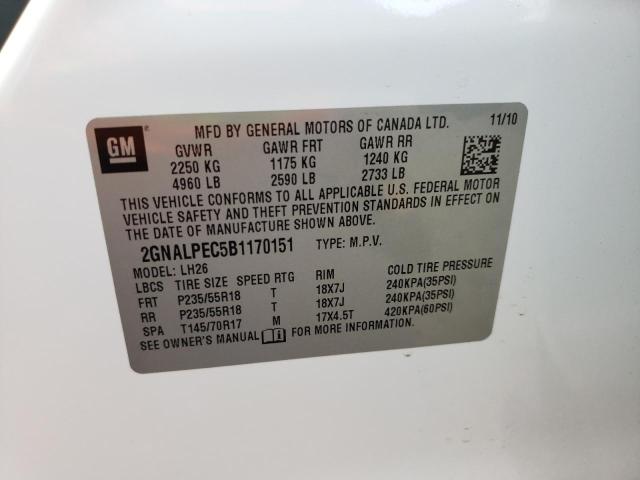 Photo 14 from auction – 2011 CHEVROLET EQUINOX with VIN 2GNALPEC5B1170151