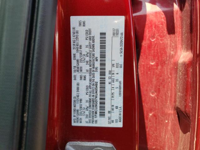 Photo 14 from auction – 2019 FORD ESCAPE SE with VIN 1FMCU9GD7KUA05492