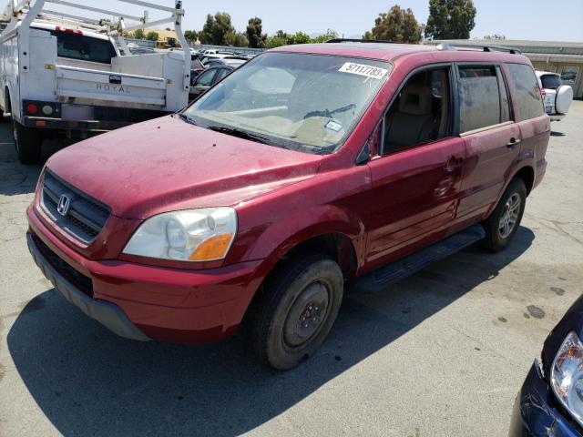 HONDA PILOT EXL 2005 con VIN 5FNYF18535B043537 - Foto de la subasta