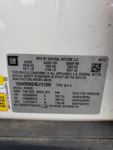 Photo 14 from auction – 2014 CHEVROLET TRAVERSE L with VIN 1GNKRHKD4EJ121989