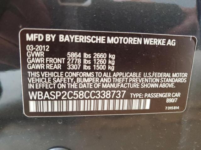 Photo 14 from auction – 2012 BMW 535 XIGT with VIN WBASP2C58CC338737