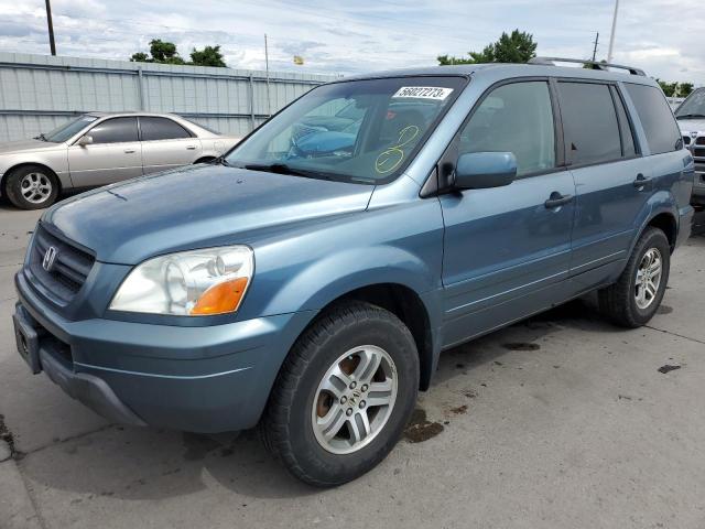 HONDA PILOT EXL 2005 with VIN 5FNYF18605B022072 - Photo from auction
