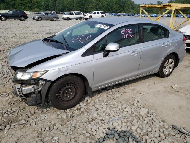 Photo 1 from auction – 2013 HONDA CIVIC LX with VIN 2HGFB2F55DH504971