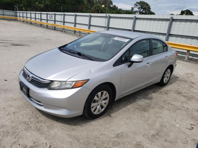 HONDA CIVIC LX 2012 with VIN 2HGFB2F56CH577653 - Photo from auction