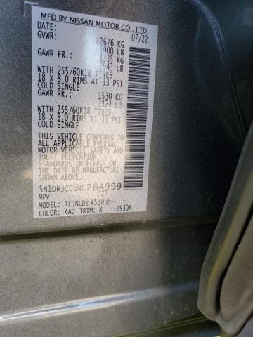 Photo 14 from auction – 2022 NISSAN PATHFINDER with VIN 5N1DR3CC6NC264999