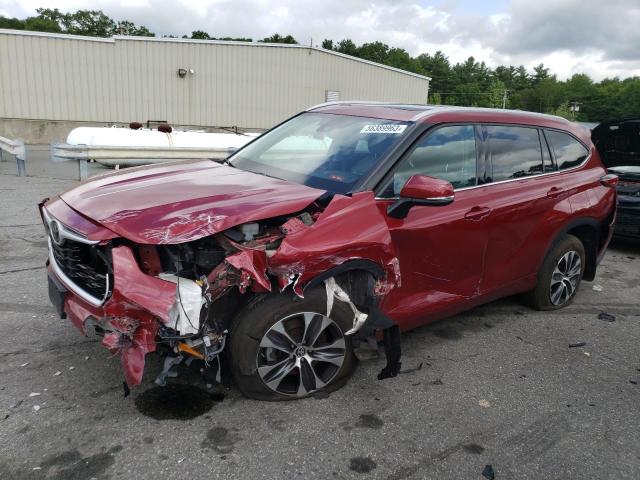 TOYOTA HIGHLANDER 2022 with VIN 5TDGZRBH1NS575773 - Photo from auction