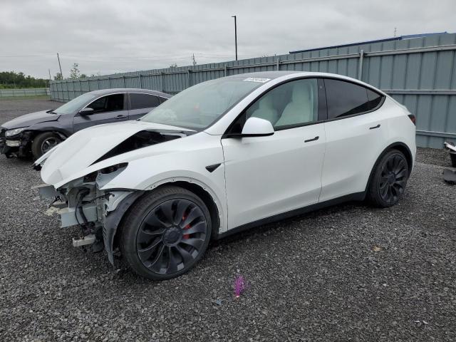 TESLA MODEL Y 2020 with VIN 5YJYGDEF2LF025880 - Photo from auction
