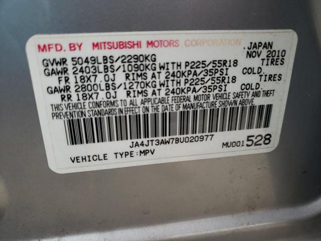 Photo 14 from auction – 2011 MITSUBISHI OUTLANDER with VIN JA4JT3AW7BU020977