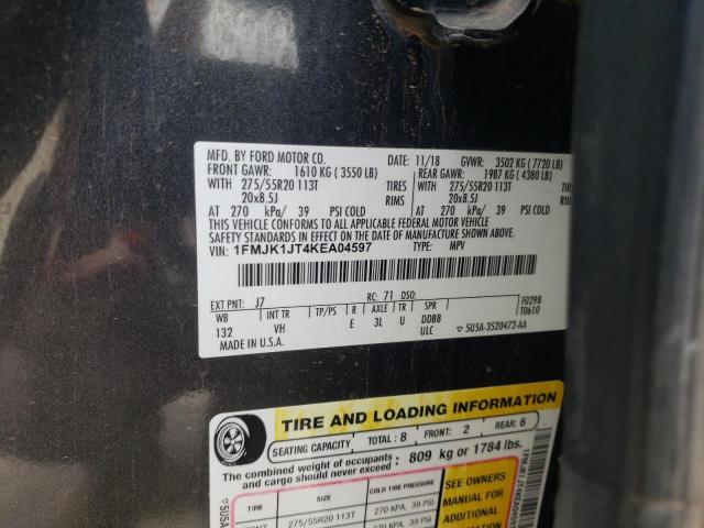 Photo 14 from auction – 2019 FORD EXPEDITION with VIN 1FMJK1JT4KEA04597