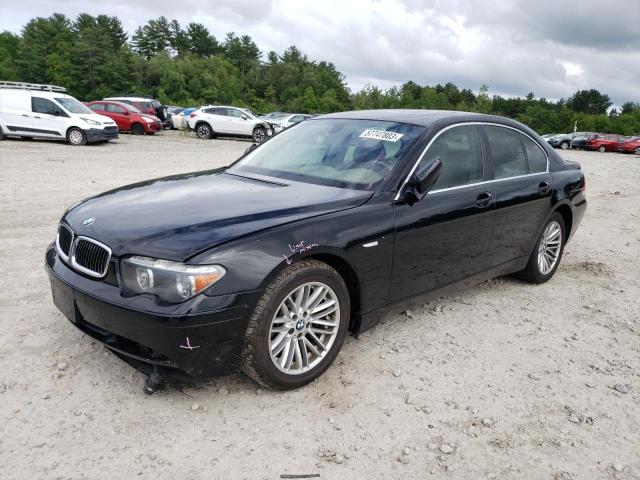BMW 745 I 2004 with VIN WBAGL63554DP73090 - Photo from auction
