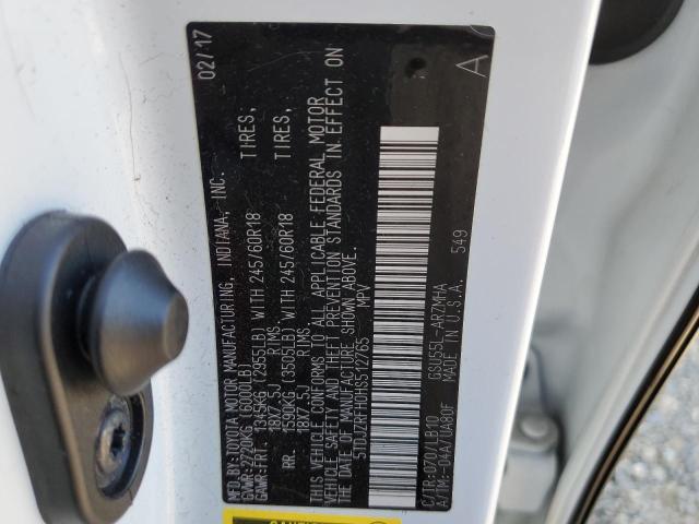 Zdjęcie 14 z aukcji – 2017 TOYOTA HIGHLANDER z VIN 5TDJZRFH0HS512765
