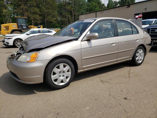 Photo 1 from auction – 2001 HONDA CIVIC EX with VIN 1HGES26781L044152