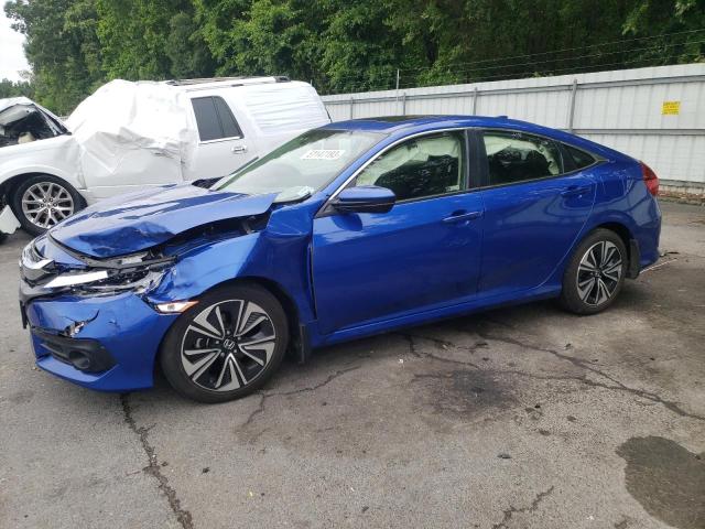 HONDA CIVIC EX 2018 with VIN JHMFC1F36JX024884 - Photo from auction
