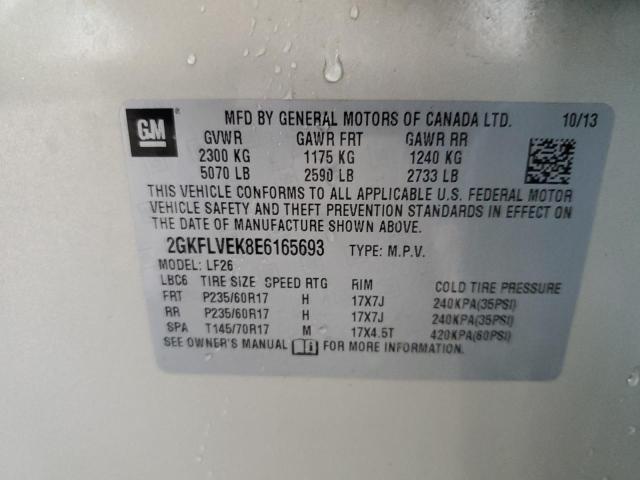 Photo 14 from auction – 2014 GMC TERRAIN SL with VIN 2GKFLVEK8E6165693