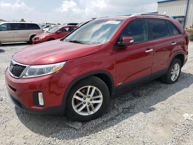KIA SORENTO LX 2014 with VIN 5XYKTCA65EG500290 - Photo from auction