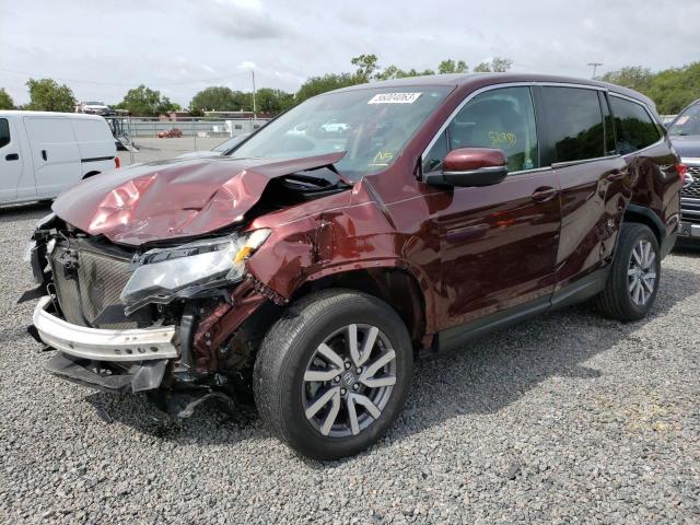 HONDA PILOT EX 2020 with VIN 5FNYF5H39LB004521 - Photo from auction