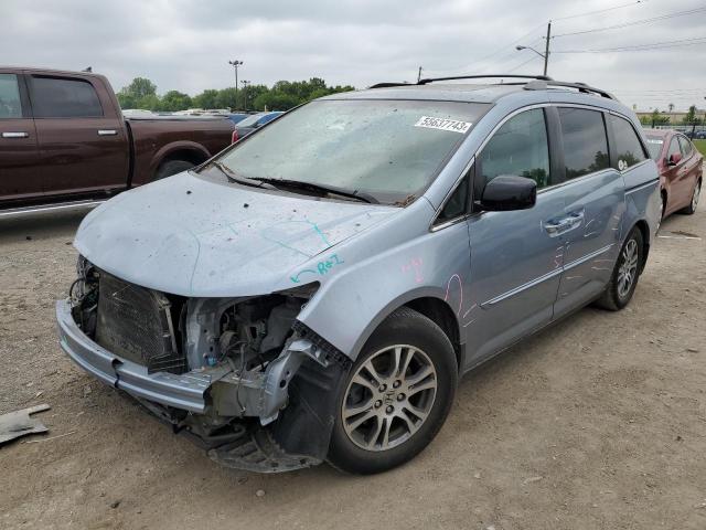 HONDA ODYSSEY EX 2011 with VIN 5FNRL5H6XBB042202 - Photo from auction