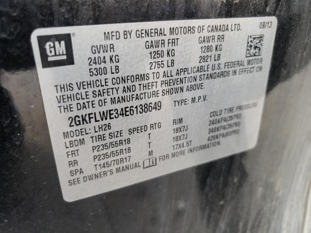 Photo 14 from auction – 2014 GMC TERRAIN SL with VIN 2GKFLWE34E6138649