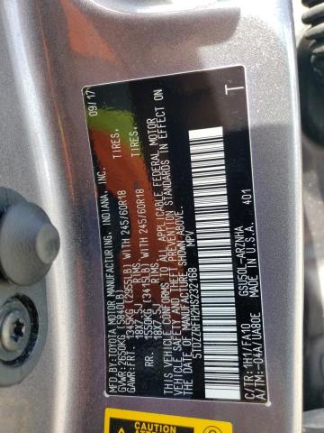 Photo 14 from auction – 2017 TOYOTA HIGHLANDER with VIN 5TDZZRFH2HS232168