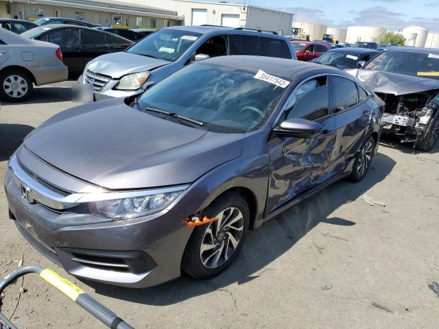 HONDA CIVIC EX 2018 with VIN 2HGFC2F71JH524435 - Photo from auction