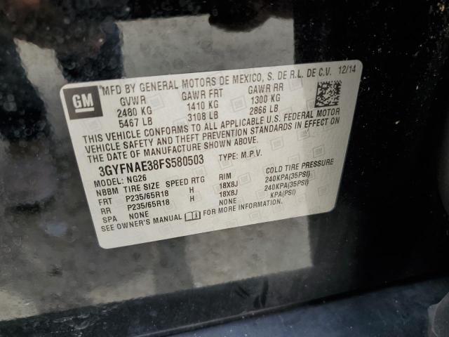 Photo 14 from auction – 2015 CADILLAC SRX with VIN 3GYFNAE38FS580503