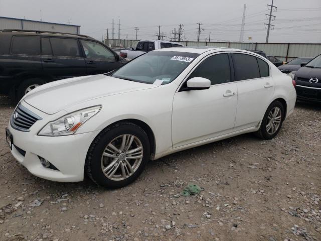 INFINITI G25 BASE 2012 with VIN JN1DV6AP1CM813106 - Photo from auction