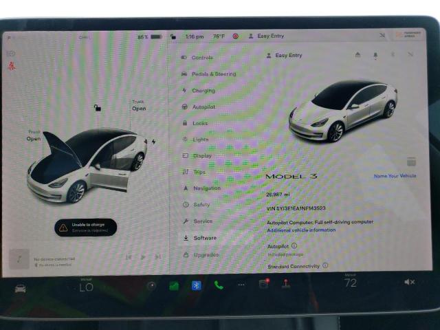 Photo 9 from auction – 2022 TESLA MODEL 3 with VIN 5YJ3E1EA1NF143523