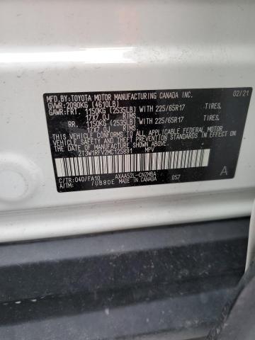 Photo 14 from auction – 2021 TOYOTA RAV4 XLE with VIN 2T3W1RFV2MC125891