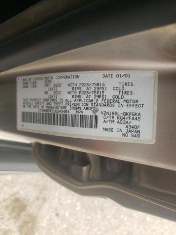 Photo 14 from auction – 2001 TOYOTA 4RUNNER SR with VIN JT3HN86R310343464