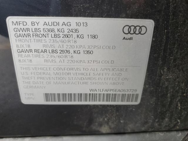 Photo 14 from auction – 2014 AUDI Q5 PREMIUM with VIN WA1LFAFP5EA053729