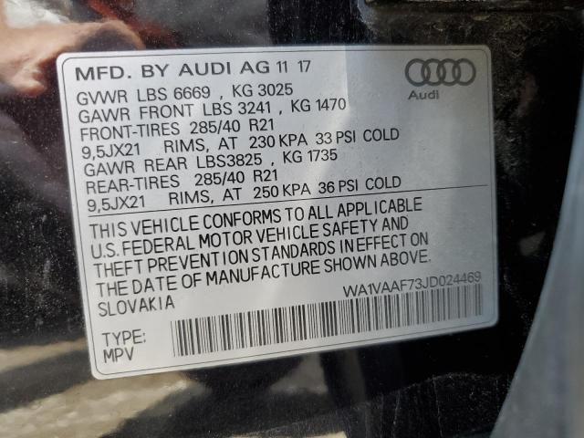 Photo 14 from auction – 2018 AUDI Q7 PRESTIG with VIN WA1VAAF73JD024469