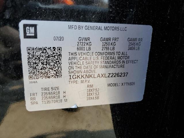 Photo 14 from auction – 2020 GMC ACADIA SLE with VIN 1GKKNKLAXLZ226237