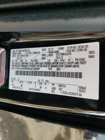 Photo 14 from auction – 2013 FORD ESCAPE SEL with VIN 1FMCU0H9XDUC35987