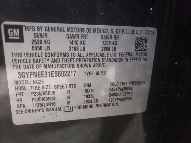 Photo 14 from auction – 2014 CADILLAC SRX LUXURY with VIN 3GYFNEE31ES602217