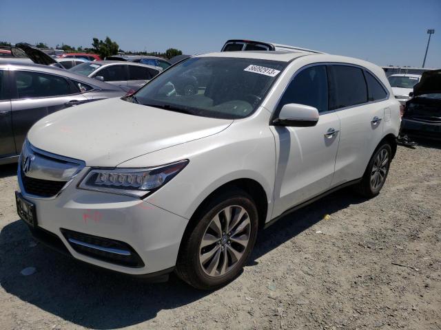 ACURA MDX TECHNO 2014 with VIN 5FRYD3H49EB016401 - Photo from auction