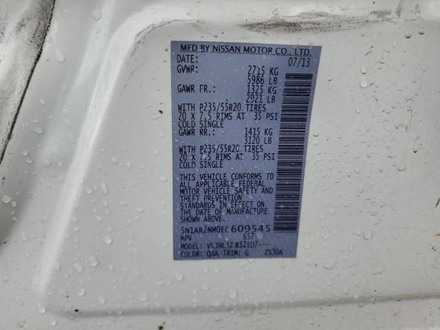 Photo 14 from auction – 2014 NISSAN PATHFINDER with VIN 5N1AR2MM0EC609545