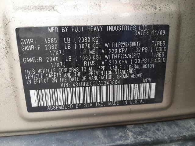 Снимка 14 от търг – 2010 SUBARU OUTBACK 2. с VIN 4S4BRBCC1A3340804