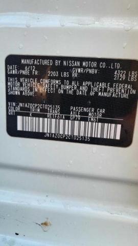 Photo 10 from auction – 2012 NISSAN LEAF SV with VIN JN1AZ0CP2CT025135