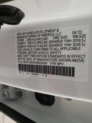Photo 14 from auction – 2022 HONDA PASSPORT E with VIN 5FNYF8H5XNB026260