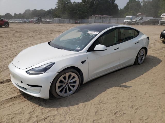 TESLA MODEL 3 2022 with VIN 5YJ3E1EBXNF290545 - Photo from auction