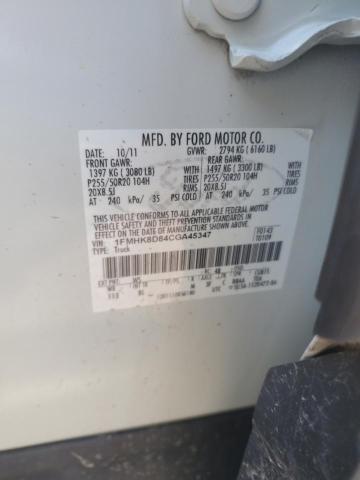 Photo 14 from auction – 2012 FORD EXPLORER X with VIN 1FMHK8D84CGA45347