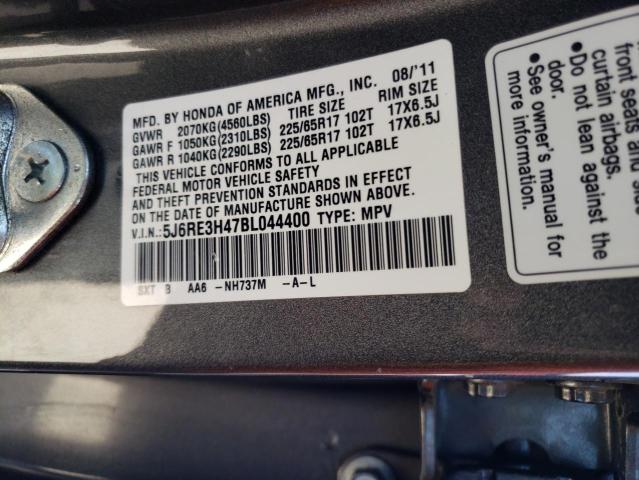 Photo 14 from auction – 2011 HONDA CR-V SE with VIN 5J6RE3H47BL044400