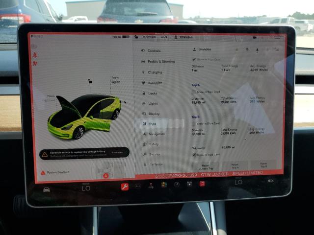 Photo 9 from auction – 2019 TESLA MODEL 3 with VIN 5YJ3E1EA2KF301329