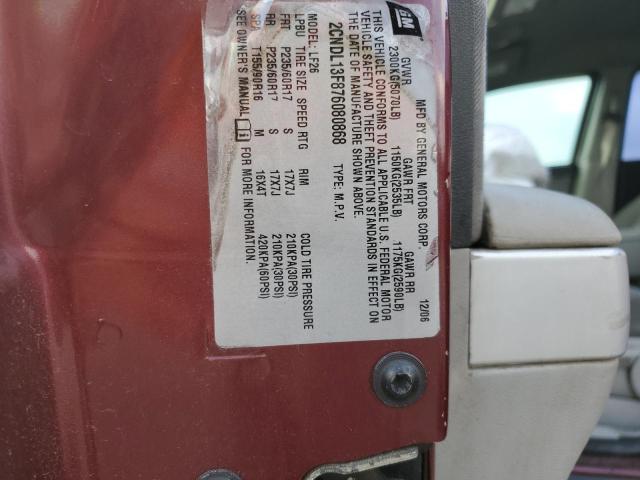 Photo 14 from auction – 2007 CHEVROLET EQUINOX LS with VIN 2CNDL13F876080868
