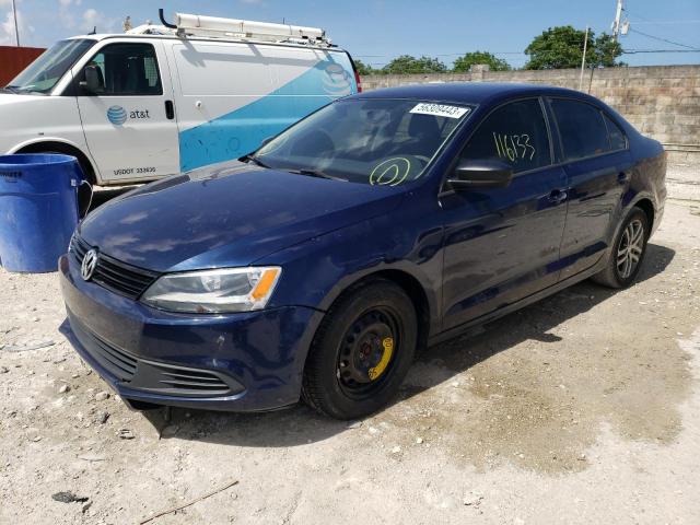 VOLKSWAGEN JETTA BASE 2012 with VIN 3VW2K7AJ0CM419290 - Photo from auction