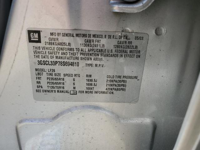 Photo 14 from auction – 2008 SATURN VUE XE with VIN 3GSCL33P78S694810