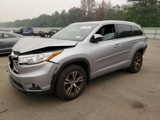TOYOTA HIGHLANDER 2016 with VIN 5TDJKRFH4GS501576 - Photo from auction