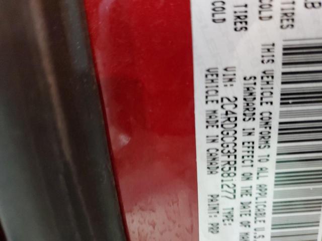 Photo 14 from auction – 2015 DODGE GRAND CARA with VIN 2C4RDGCG3FR581277
