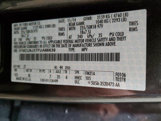 Photo 14 from auction – 2015 FORD ESCAPE TIT with VIN 1FMCU9JX7FUA66639