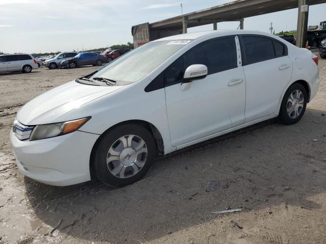 HONDA CIVIC HYBR 2012 with VIN JHMFB4F22CS008547 - Photo from auction